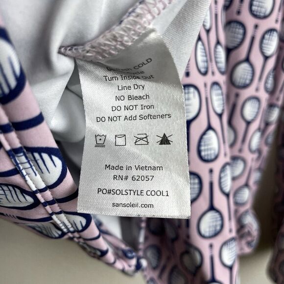 San Soleil Womens Jacket XL Pink Top Full Zip Long Sleeve Tennis Stretch UPF UV - Picture 9 of 9